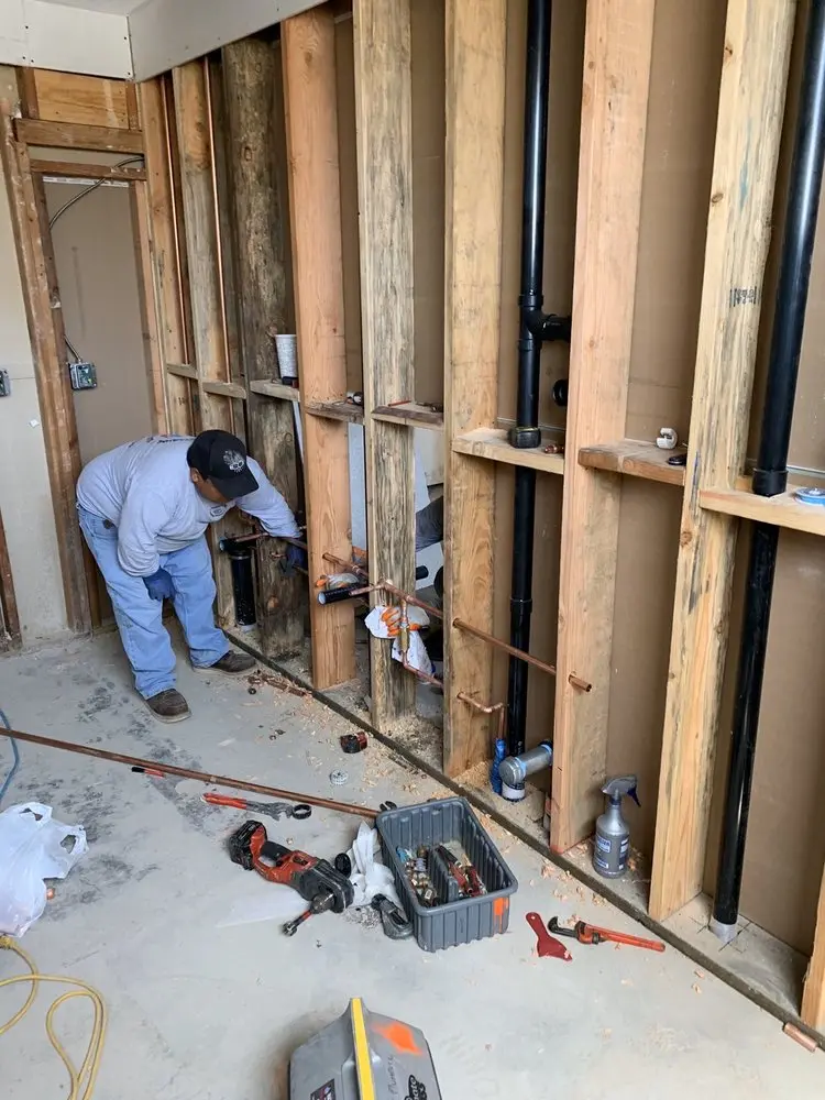 Commercial rough-in plumbing for Water Heater Replacement in Montrose